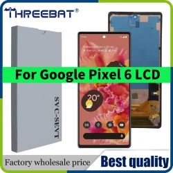 6.4" Original For Google Pixel 6 LCD Display Screen Pixel6 GB7N6 G9S9B16 G9S9B GR1YH Digitizer Assembly Replacement