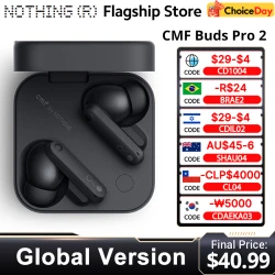 Global Version Cmf By Nothing Buds Pro 2 Earphone Bluetooth 5.3 with 50 dB Hybrid Active Noise Cancellation 6 HD MICS IP55
