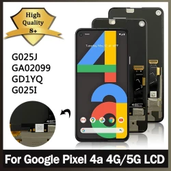 AMOLED Pixel 4A LCD For Google Pixel 4a 4G 025J LCD Display Screen Touch Digitized Assembly For Google 4a 5G GD1YQ LCD