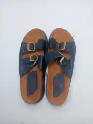 Men's Premium Leather Sandals with Monogram Pattern
