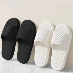 Size 38-41 Men Slippers Summer Solid Color Flat Sole Home Slippers For Women Man Coupple Bath Beach Slides Shoes