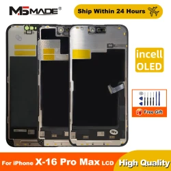 OLED 16 Pro Max Display For iPhone XR XS MAX 11 X LCD 3D Touch Screen 15 For 12 14 Plus 11 Pro screen 12 Mini display 13 Pro Max