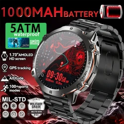 2025 Original TANK T3 Ultra GPS Smart Watch  5ATM Waterproof Smartwatch HD AMOLED 1000mAh Fitness T-Rex 3 Electronic Watches Men